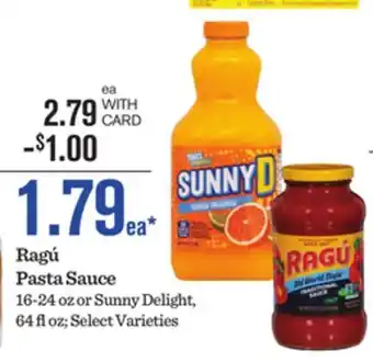 Mariano's Ragú Pasta Sauce offer