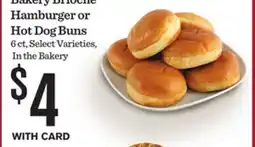 Mariano's Bakery Brioche Hamburger or Hot Dog Buns offer