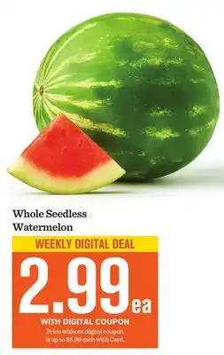 Mariano's Whole Seedless Watermelon offer