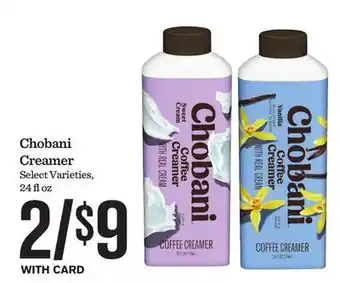 Mariano's Chobani Creamer offer