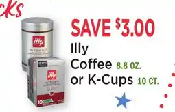 Heinen's Illy Coffee 8.8 OZ. or K-Cups 10 CT offer
