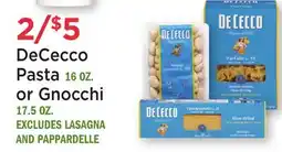 Heinen's DeCecco Pasta 16 OZ. or Gnocchi 17.5 OZ offer