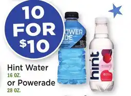 Heinen's Hint Water 16 OZ. or Powerade 28 OZ offer