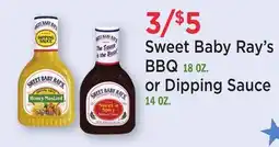 Heinen's Sweet Baby Ray's BBQ 18 OZ. or Dipping Sauce 14 OZ offer