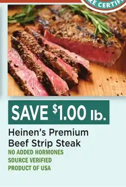 Heinen's Heinen's Premium Beef Strip Steak offer