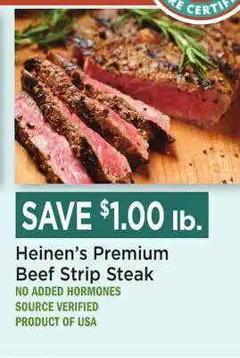 Heinen's Heinen's Premium Beef Strip Steak offer