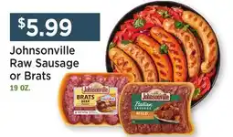 Heinen's Johnsonville Raw Sausage or Brats offer