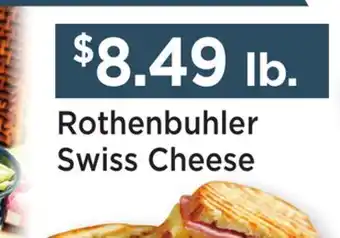 Heinen's Rothenbuhler Swiss Cheese offer