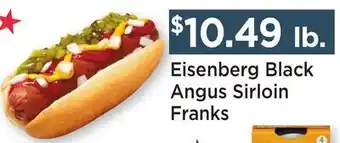 Heinen's Eisenberg Black Angus Sirloin Franks offer