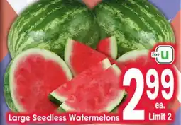 Jewel-Osco Large Seedless Watermelons offer
