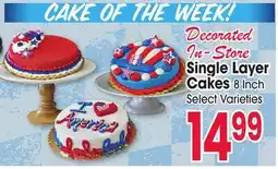 Jewel-Osco Single Layer Cakes offer