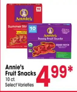 Jewel-Osco Annie's Fruit Snacks offer