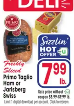 Jewel-Osco Primo Taglio Ham or Jarlsberg Swiss offer
