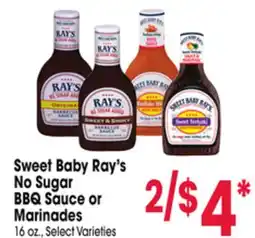 Jewel-Osco Sweet Baby Ray's No Sugar BBQ Sauce or Marinades offer
