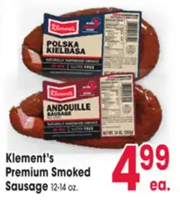 Jewel-Osco Klement's Premium Smoked Sausage offer