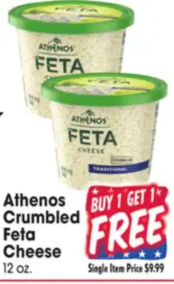 Jewel-Osco Athenos Crumbled Feta Cheese offer