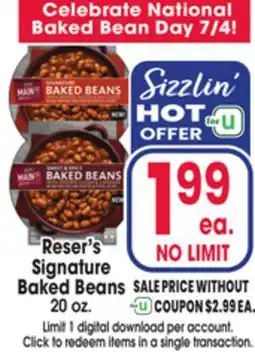 Jewel-Osco Reser's Signature Baked Beans offer