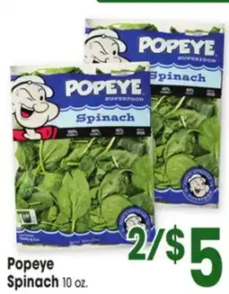 Jewel-Osco Popeye Spinach offer