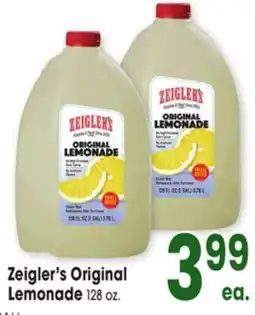 Jewel-Osco Zeigler's Original Lemonade offer