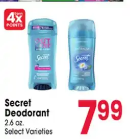 Jewel-Osco Secret Deodorant offer