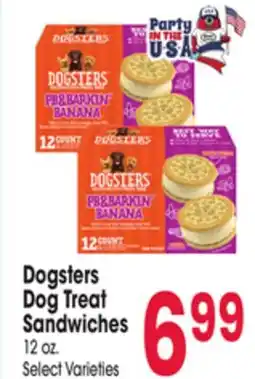 Jewel-Osco Dogsters Dog Treat Sandwiches offer