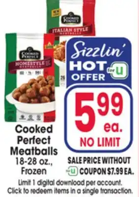 Jewel-Osco Cooked Perfect Meatballs offer