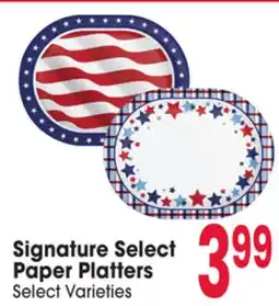 Jewel-Osco Signature Select Paper Platters offer