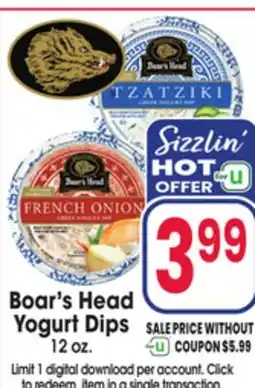 Jewel-Osco Boar's Head Yogurt Dips offer