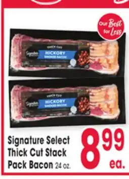 Jewel-Osco Signature Select Thick Cut Stack Pack Bacon offer