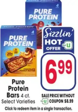 Jewel-Osco Pure Protein Bars offer