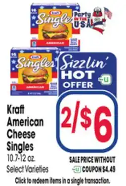 Jewel-Osco Kraft American Cheese Singles offer