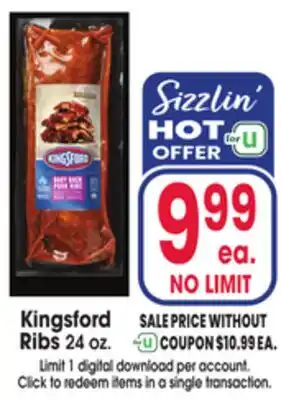 Jewel-Osco Kingsford Ribs offer
