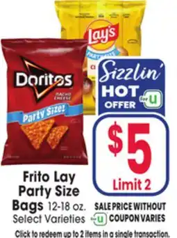 Jewel-Osco Frito Lay Party Size Bags offer