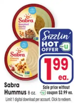 Jewel-Osco Sabra Hummus offer