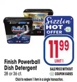 Jewel-Osco Finish Powerball Dish Detergent offer
