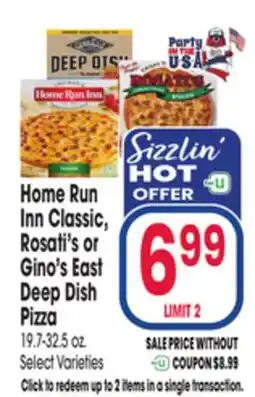 Jewel-Osco Home Run Inn Classic, Rosati's or Gino's East Deep Dish Pizza offer