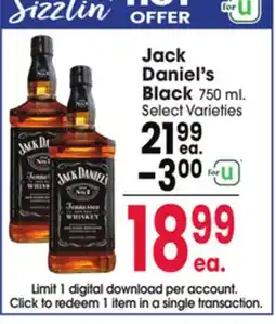 Jewel-Osco Jack Daniel's Black offer