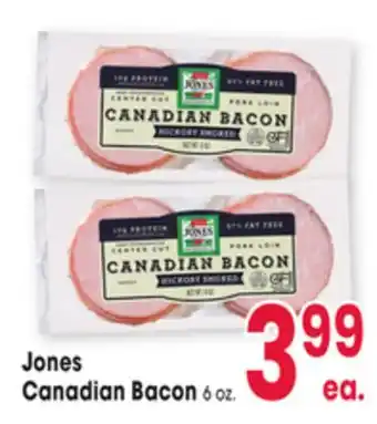 Jewel-Osco Jones Canadian Bacon offer