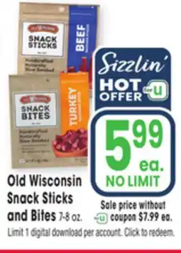 Jewel-Osco Old Wisconsin Snack Sticks and Bites offer