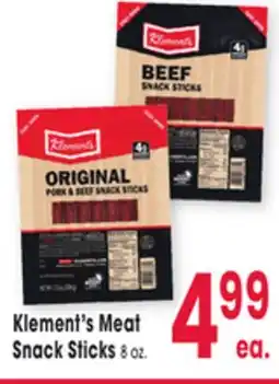 Jewel-Osco Klement's Meat Snack Sticks offer
