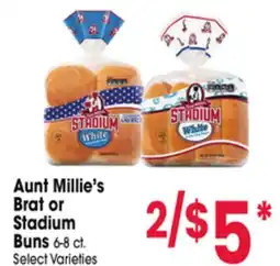 Jewel-Osco Aunt Millie's Brat or Stadium Buns offer
