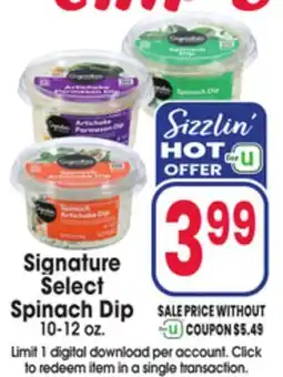 Jewel-Osco Signature Select Spinach Dip offer