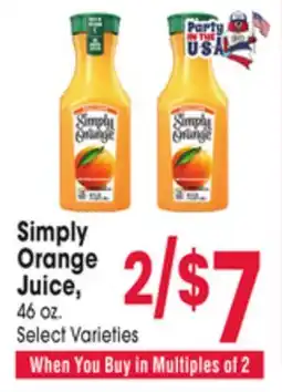 Jewel-Osco Simply Orange Juice offer