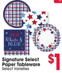 Jewel-Osco Signature Select Paper Tableware offer
