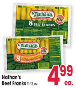 Jewel-Osco Nathan's Beef Franks offer