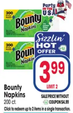 Jewel-Osco Bounty Napkins offer