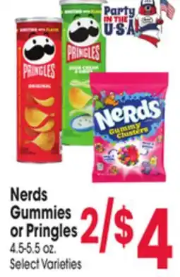 Jewel-Osco Nerds Gummies or Pringles offer