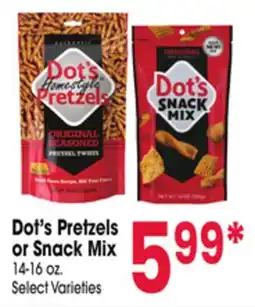 Jewel-Osco Dot's Pretzels or Snack Mix offer
