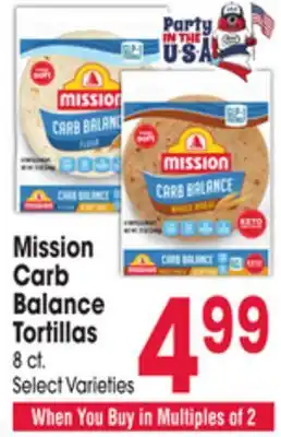 Jewel-Osco Mission Carb Balance Tortillas offer