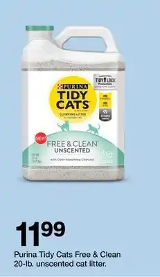 Target Purina Tidy Cats Free & Clean 20-lb. unscented cat litter offer